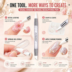 Beetles dual-ended sculpting pen detail for controlled placement and refined sculpting