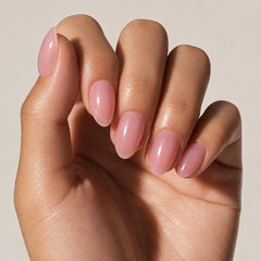 Beetles Gel Polish close-up of pre-built apex curve for stronger edge
