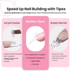 beetles Tipex size chart and sample tips showing 16 sizes for fit