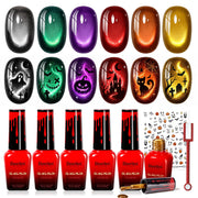 Beetles front packaging showing six witch potion gel bottles and magnet benefits seasonal nail looks