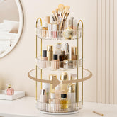 BEFSOP clear 3-tier organizer front view showing neat storage benefit