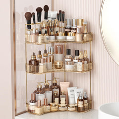 BEFSOP gold corner organizer front view showing compact storage benefits