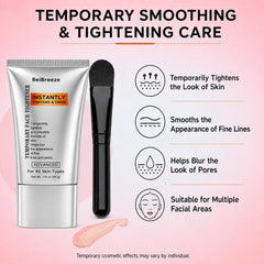 BeiBreeze applying cream to cheek for instant smoothing benefit