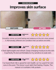 BEISIKS milky-pour texture from bottle showing lightweight hydration benefit