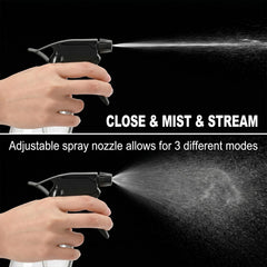 Bekith fine mist in use on hair demonstrating gentle application