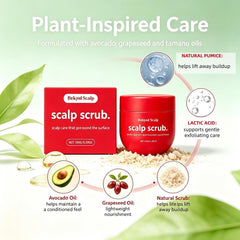 Bekynd Scalp close-up of scrub texture showing gentle granules and moisturizing feel