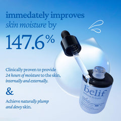 belif ingredient focus on panthenol highlighting soothing and barrier benefits