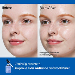belif close-up of serum texture illustrating fast-absorbing, non-greasy finish
