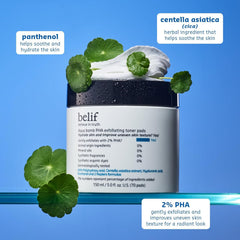belif toner pads held in hand to show scale and single-use convenience