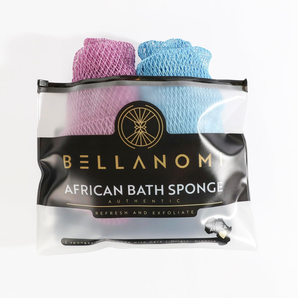 Bellanomi front packaging showing two-color 45-inch sponges, clear value