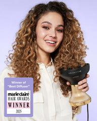 Bellissima ergonomic Easy Hold handle detail for comfortable styling benefit