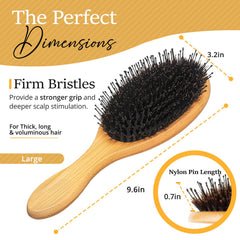 Belula nylon pins detail demonstrating detangling power for thick hair
