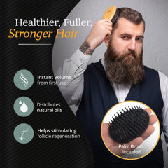 Belula palm brush in hand demonstrating ergonomic grip and precise control