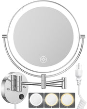 Benbilry front mounted mirror showing full face view and even lighting