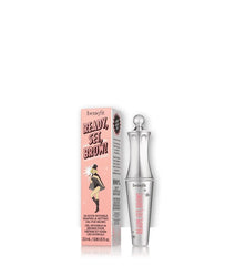 Benefit close-up of brow gel application on brows demonstrating invisible hold and groomed finish