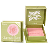 Benefit Dandelion mini front packaging showing compact and shade benefit