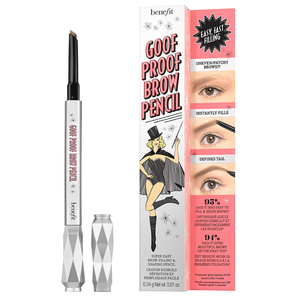 Benefit brow pencil front packaging showing cool grey shade for precise definition