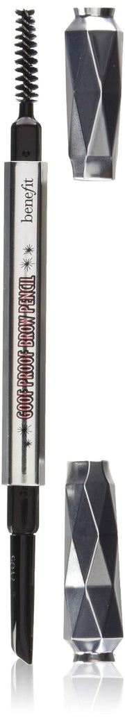 Benefit Goof Proof front packaging showing pencil and compact design benefit quick shaping