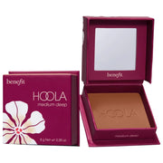 Benefit Hoola compact front view with mirror, portable bronzing convenience