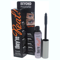 Benefit They're Real swatch of Beyond Black formula showing rich pigment
