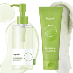 beplain cleansing duo front packaging shows both bottles and benefits