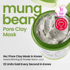 beplain creamy mung bean mask texture close-up demonstrating smooth non-drying formula