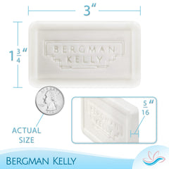 BERGMAN KELLY soap bar texture close-up showing smooth finish and lather potential