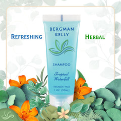 BERGMAN KELLY shampoo texture in hand demonstrating lightweight lather benefit