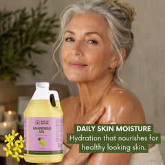 Best of Nature oil on a hand highlighting quick absorption and satin finish