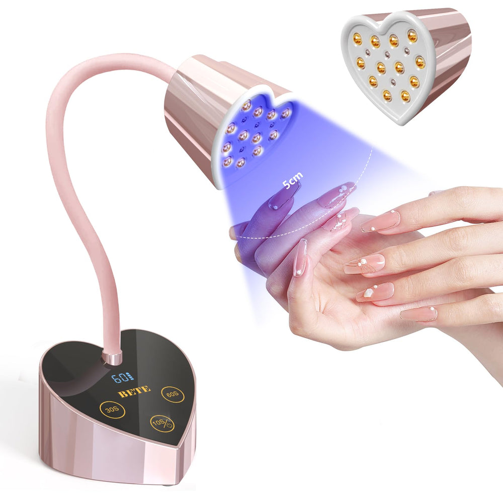 BETE front view of the mini UV lamp showing compact shape and portability benefit
