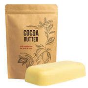 Better Shea Butter front view of 8 oz cocoa butter block for pure moisturizing use