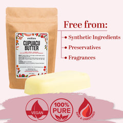 Better Shea Butter cupuaçu melting in hands demonstrating easy application benefit
