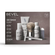 Bevel front packaging showing complete kit and organized contents for easy grooming