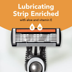 BIC Flex 5 Sensitive lubricating strip zoom with aloe and vitamin E for smoother glide
