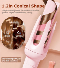 BILITOK close-up of ceramic-glazed barrel showing smooth heat distribution benefit
