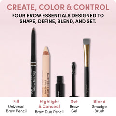 billion dollar brows clear brow gel texture shot highlighting non-flaking hold and smooth finish