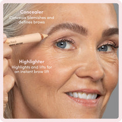 billion dollar brows close-up of concealer cream texture for smooth coverage