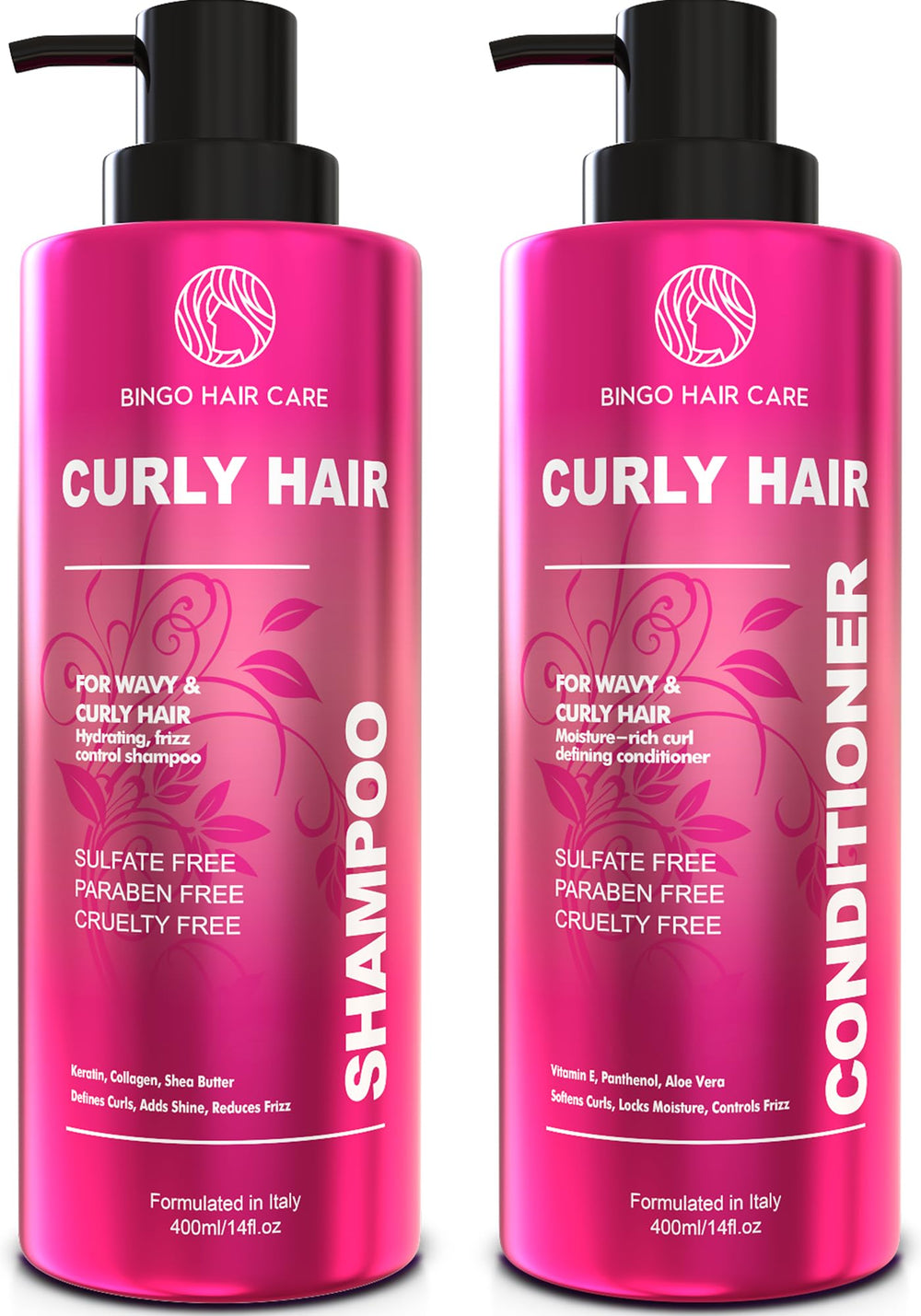 BINGO HAIR CARE front packaging showing set and benefits