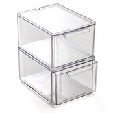 BINO clear drawers front view showing organization and visual access