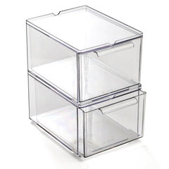BINO clear drawers front view showing organization and visual access