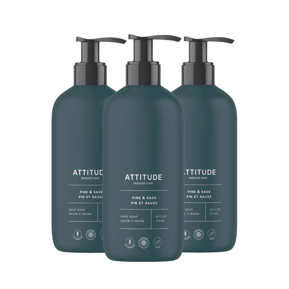 BIO SPECTRA ATTITUDE front bottle showing pine and sage scent benefits