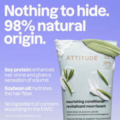 BIO SPECTRA ATTITUDE conditioner being poured into hand for easy application