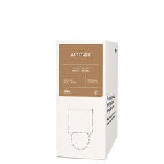 BIO SPECTRA ATTITUDE front label showing vanilla caramel scent and refill size, clear product identity