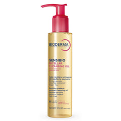 Bioderma front bottle showing Sensibio cleanser and benefits