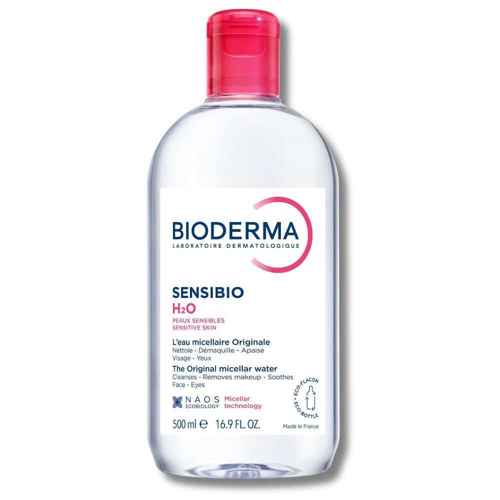 Bioderma bottle front packaging showing clean design and gentle formula benefit