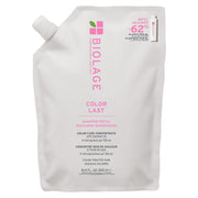 Biolage Color Last refill pouch front view showing branding and size benefit