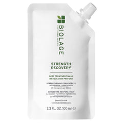 Biolage front packaging showing Strength Recovery mask for visible strengthening