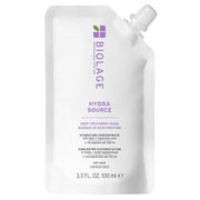 Biolage front packaging showing the 3.3 fl oz mask and clear product benefit