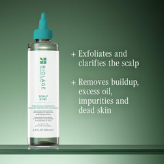 Biolage concentrate texture on hand demonstrating easy dispense benefit