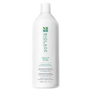 Biolage bottle front view showing calming shampoo and clear label benefit
